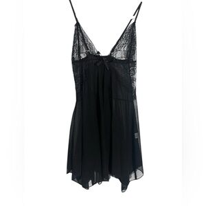 L15 ALL BLACK SLIP DRESS- SMALL/ MEDIUM- lingerie